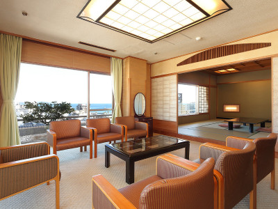 【本館・最上階・海眺望】和洋室 一例