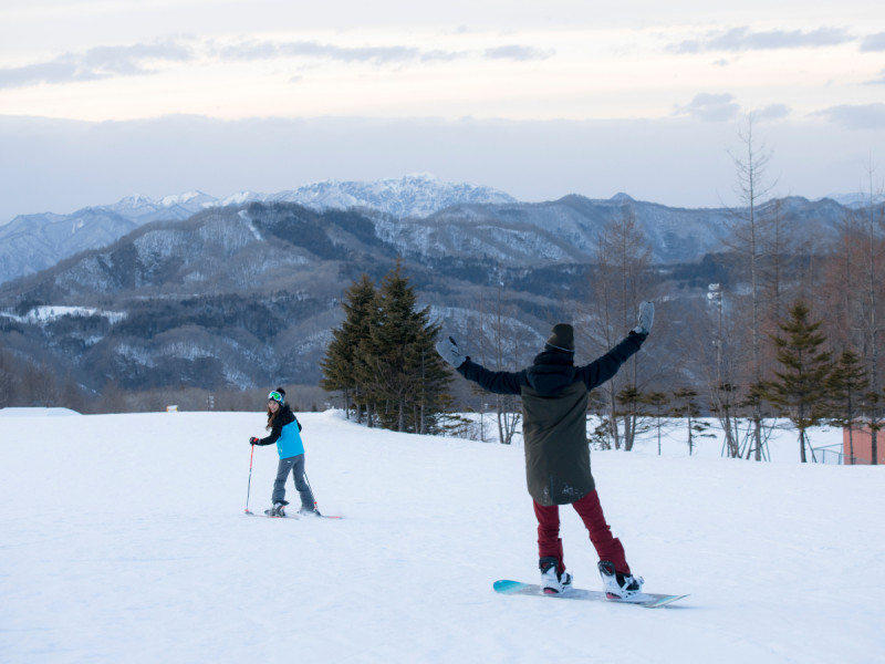 冬といえばゲレンデですよね！ハンターマウンテンでは　スキー用品のレンタルが可能ですので、手ぶらでもOK！